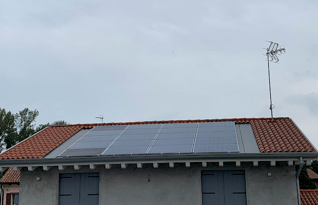 Impianto fotovoltaico - Abitazione a Morgano